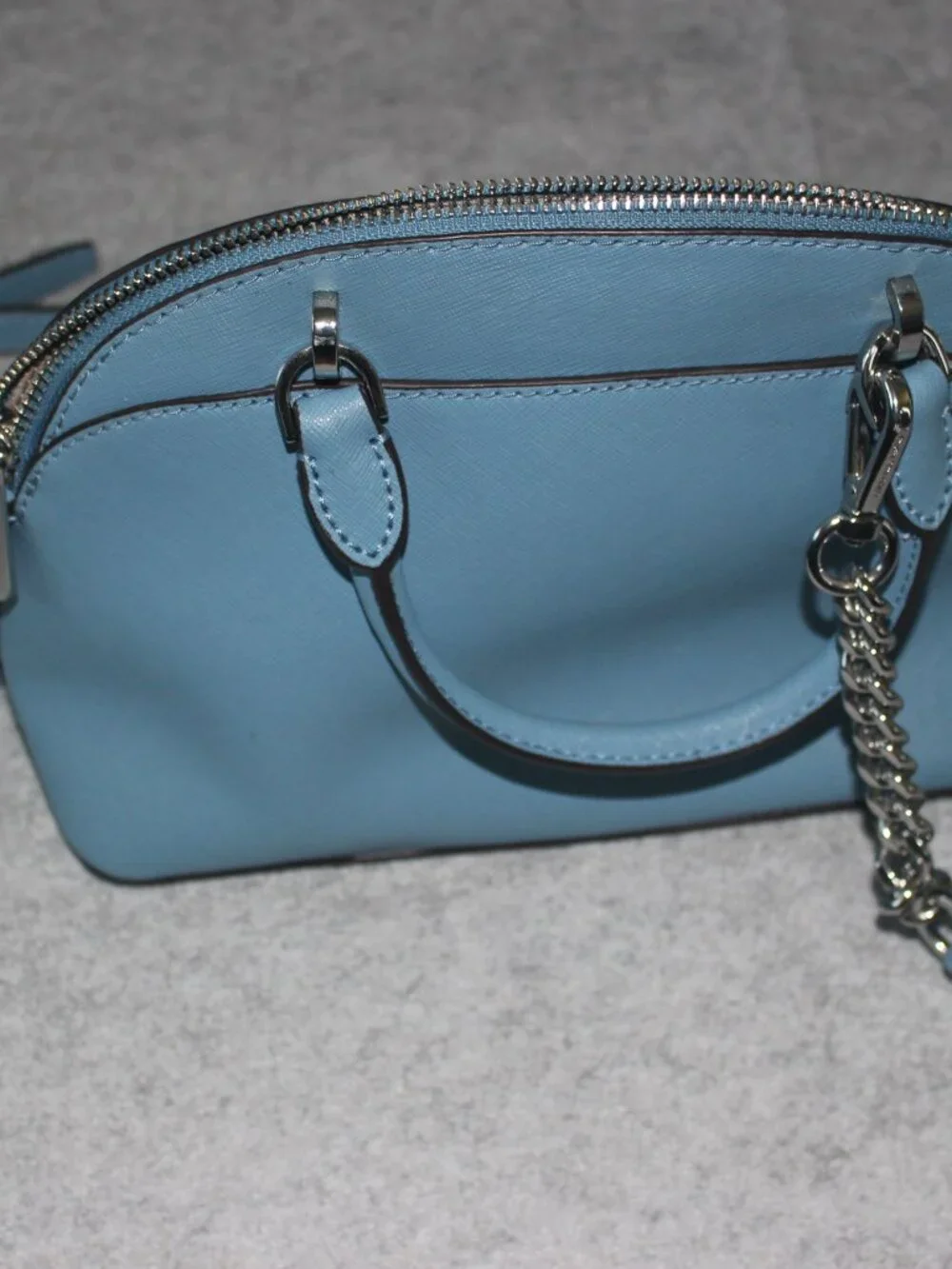 Michael Kors Jet Set Travel Saffiano Leather Dome Satchel / Crossbody